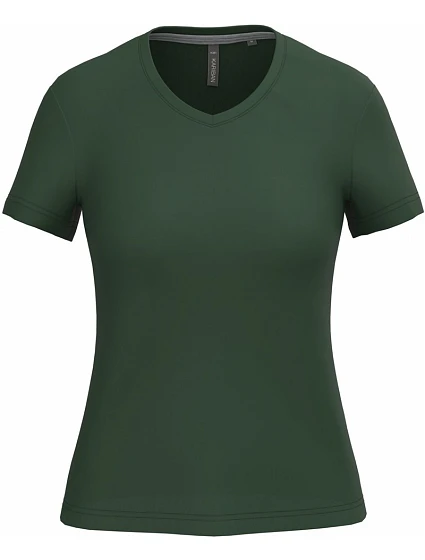 Kariban K 381 Dámské tričko s výstřihem do V 20.K381 forest green Kariban K 381 Dámské tričko s výstřihem do V 20.K381 forest green