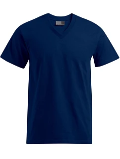 Pánské tričko "Premium" s výstřihem do V 40. navy model 22515732 - Promodoro