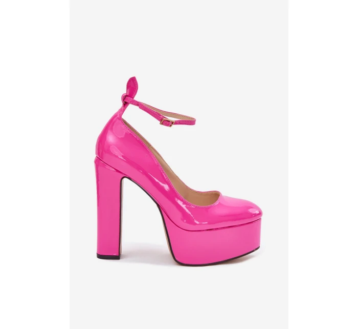 Lakovane Lodičky Na Vysokém Podpatku A Platformě Růžové Nianka Lakovane Lodičky Na Vysokém Podpatku A Platformě Růžové Nianka