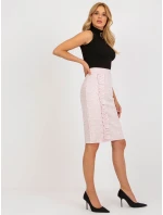 Sukně LK SD 506633.11 světle růžová
