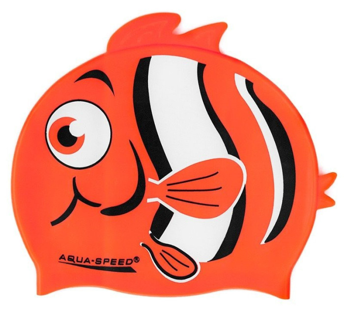 AQUA SPEED Plavecká čepice ZOO Nemo Orange Pattern 75