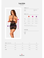 Pikantní košilka Lacrisia chemise - Obsessive Pikantní košilka Lacrisia chemise - Obsessive