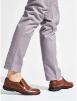 Pohodlné pánské  polobotky hnědé