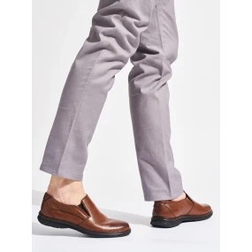 Pohodlné pánské  polobotky hnědé