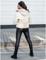 Dámská zimní péřová bunda s kapucí šedá Dstreet model 21980831 - FashionStreet