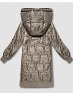 kurtka plus size z beżowa model 21339654 - S'WEST kurtka plus size z beżowa model 21339654 - S'WEST