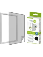 MOSKYTIÉRA DO OKNA 150X180 ČERNÝ POLYESTER + PÁSEK NA SUCHÝ ZIP