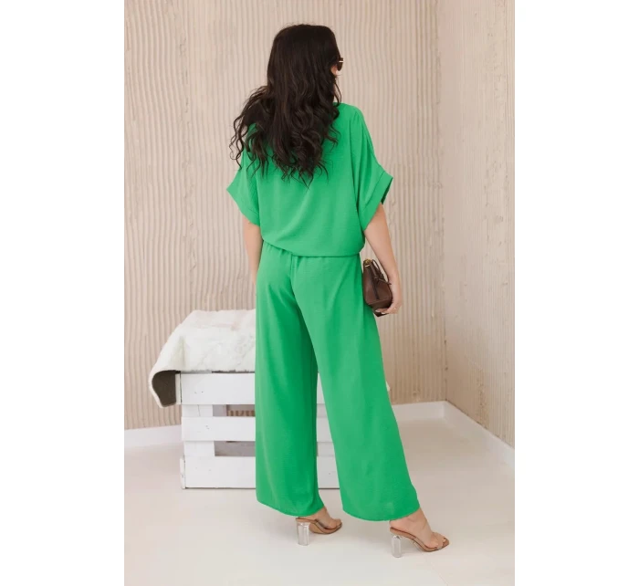 Souprava halenky a kalhot světle zelená Souprava halenky a kalhot světle zelená