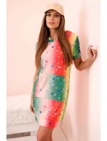 Dámské šaty na ramínkách s ozdobnými model 21223990 béžová - K-Fashion