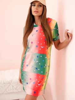 Dámské šaty na ramínkách s ozdobnými model 21223990 béžová - K-Fashion