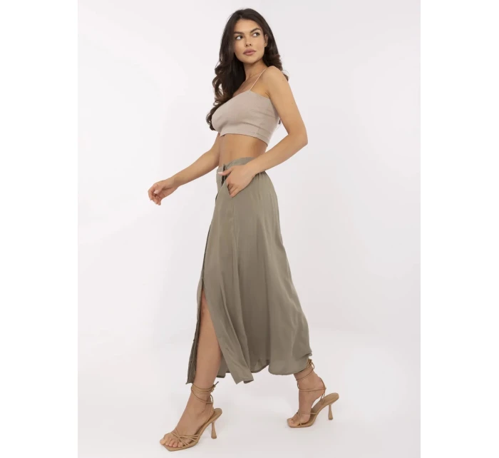 Sukně D73761M50222A khaki
