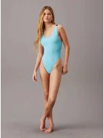 Dámské jednodílné plavky KW0KW02340 DCE sv. modré - Calvin Klein Dámské jednodílné plavky KW0KW02340 DCE sv. modré - Calvin Klein