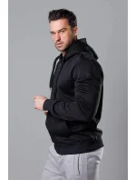 Černá pánská rozepínací mikina s kapucí model 18344959 - J.STYLE