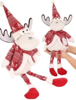 VÁNOČNÍ DEKORATIVNÍ SOBI BÍLÍ 35+20CM