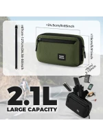 Brašna na řídítka jízdního kola Rockbros 2,1 l zelená