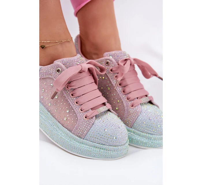 Zdobené sneakersy na platformě GOE RR2N4009 Multikolor