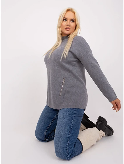 Sweter PM SW model 18949192 ciemny szary - FPrice