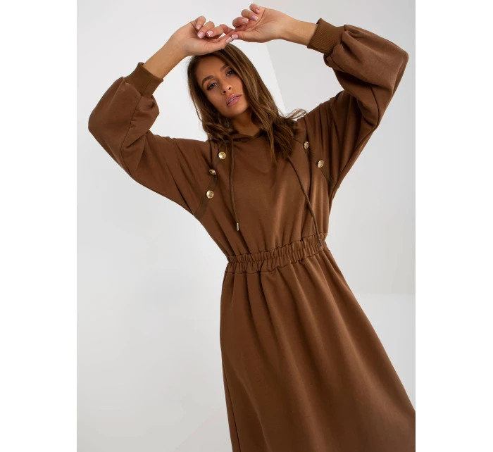 Dámské šaty RV SK 8336 hnědé