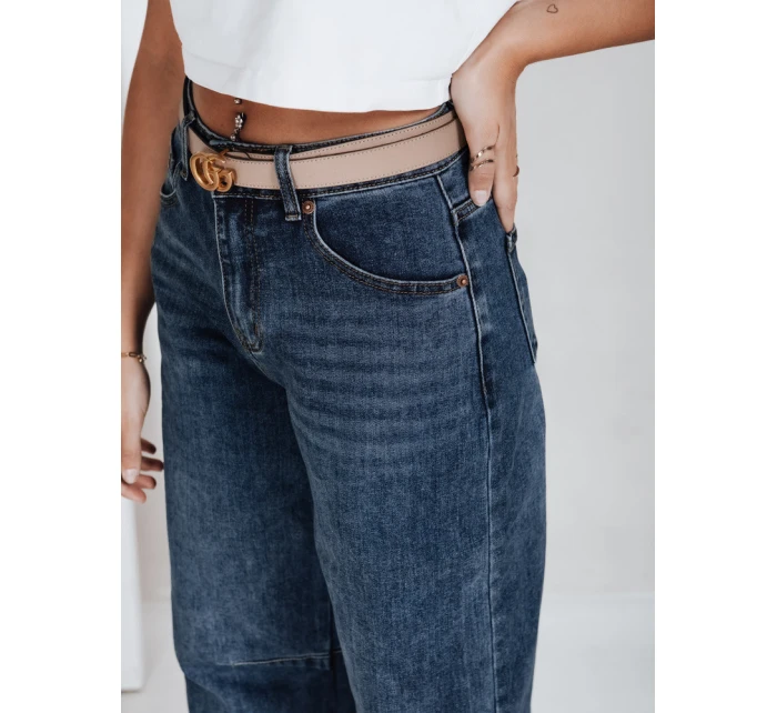 Dámské modré džíny s širokými nohavicemi Dstreet model 21992494 - FashionStreet Dámské modré džíny s širokými nohavicemi Dstreet model 21992494 - FashionStreet