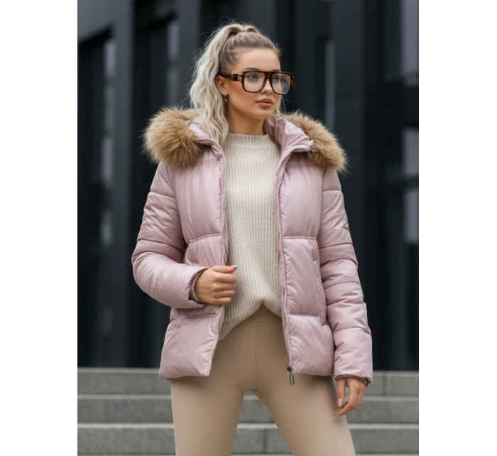 Dámská prošívaná zimní bunda SPARKLE pink FashionStreet TY5526