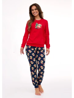Pyžamo model 21413618 Teddy long/r Christmas S2XL dámské - Cornette