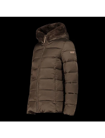 Dámská zimní bunda s kapucí sportovní zateplená hnědá model 21350748 - CMP