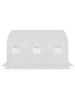 Krycí plachta pro zahradní tunel 200x300x200 cm BÍLÁ Krycí plachta pro zahradní tunel 200x300x200 cm BÍLÁ