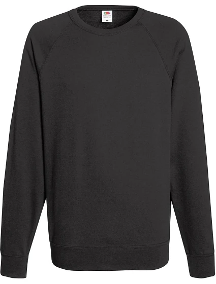 Fruit of the Loom Lightweight Raglan Sweat Pánská raglánová mikina 16.2138 light graphite Fruit of the Loom Lightweight Raglan Sweat Pánská raglánová mikina 16.2138 light graphite