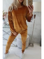 model 21753112 velbloudí velurová sada - K-Fashion model 21753112 velbloudí velurová sada - K-Fashion