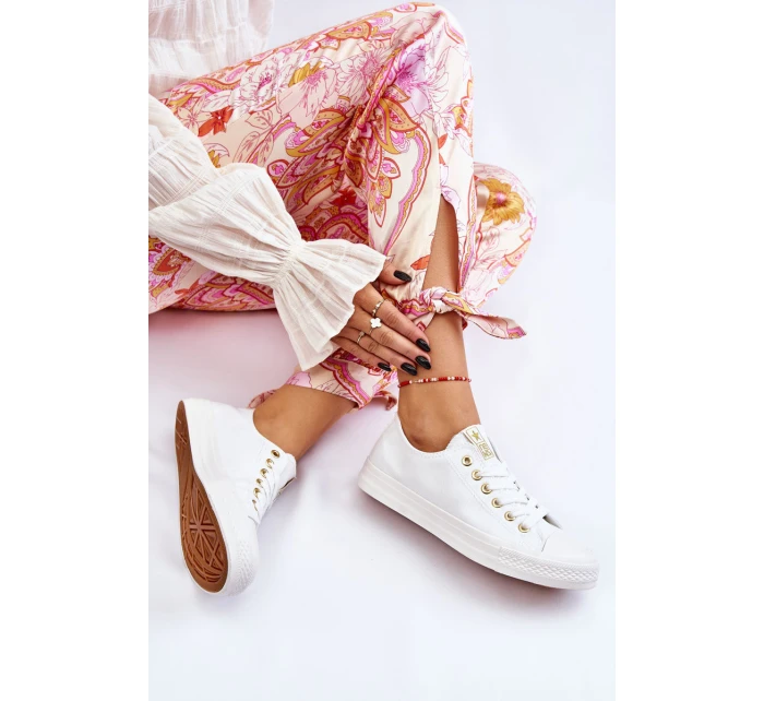 Dámské Klasické Tenisky Bílé a zlatá model 21607873 - EVENTO