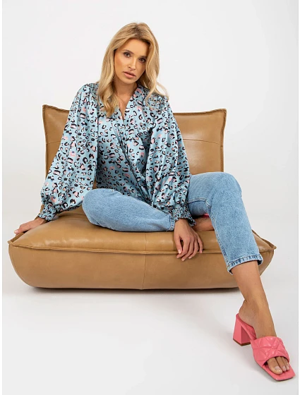 Dámská košile LK KS  černá a modrá  model 18132708 - FPrice