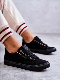 Dámské tenisky z nízkého materiálu Big Star KK274004 Černá