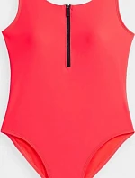 Dámské plavky H4L21-KOSP002 neonově růžové - 4F