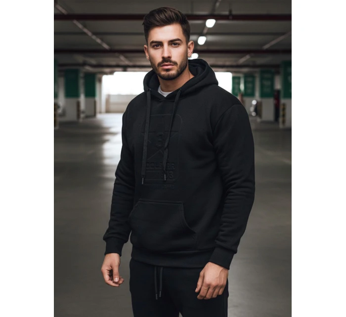 Pánská černá mikina model 21993108 - Dstreet Pánská černá mikina model 21993108 - Dstreet