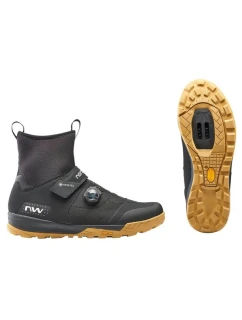 Cyklistické boty NORTHWAVE Kingrock Plus Gtx black honey - 45