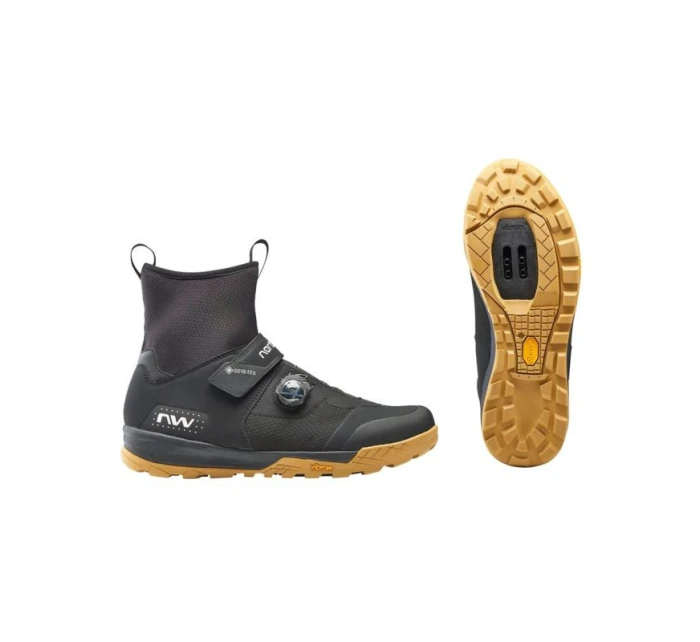 Cyklistické boty NORTHWAVE Kingrock Plus Gtx black honey - 45 Cyklistické boty NORTHWAVE Kingrock Plus Gtx black honey - 45