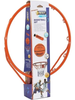 BASKETBALOVÝ KOŠ 45 CM S MÍČEM A PUMPOU NEJLEPŠÍ SPORTOVNÍ