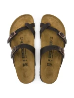 dámské žabky z kůže hnědé model 21867305 - Birkenstock dámské žabky z kůže hnědé model 21867305 - Birkenstock