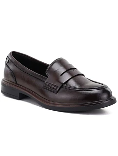 Kožené polobotky typu loafers „lords“ v hnědé barvě Vinceza 133119