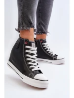 Dámské tenisky na podpatku Cross Jeans NN2R4005 Černé