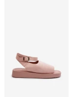 Pohodlné Dámské Sandály Na Platformě Růžové Rubie Pohodlné Dámské Sandály Na Platformě Růžové Rubie