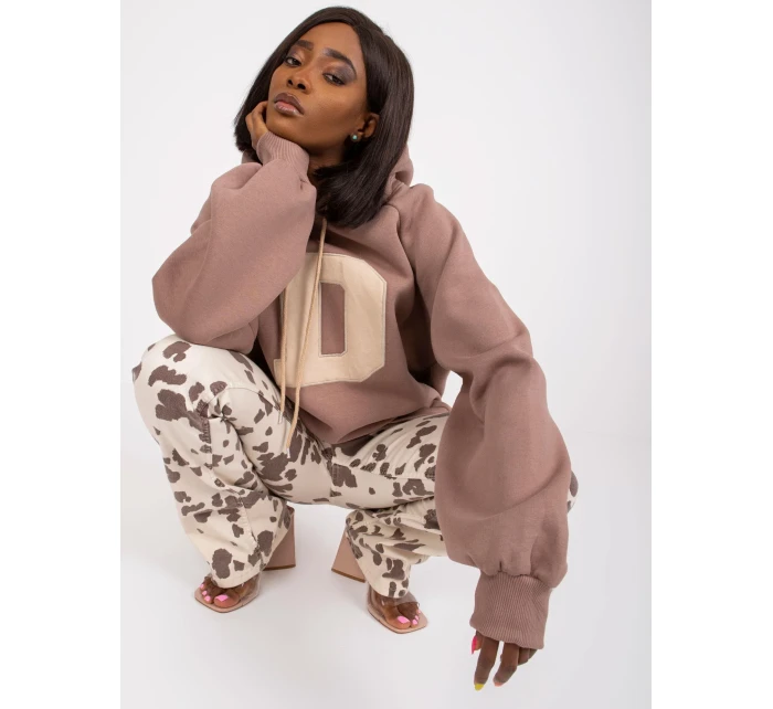 Mikina EM BL 651/D.29X hnědá