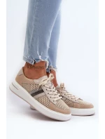 Dámské kožené tenisky D&A béžové Dámské kožené tenisky D&A béžové