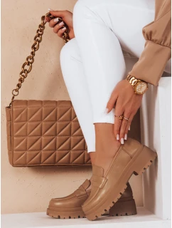 Dámské mokasíny na platformě TORINO khaki FashionStreet ZY0776