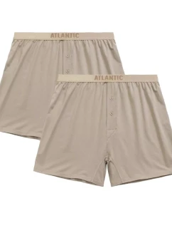 Pánské trenýrky 2 pack 005 beige - Atlantic