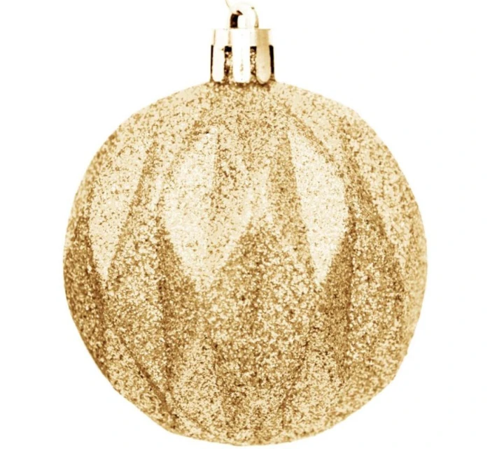 DEKORATIVNÍ PLASTOVÁ CETKA 6CM SADA 35 KS ZLATÁ