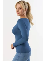 Babell Manati long barva:denim