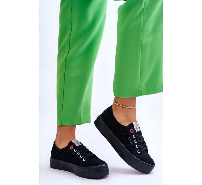 Dámské Tenisky na platformě model 21613030 Černá - Cross Jeans