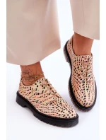 Dámské Kožené Boty Maciejka 04087-18 Oranžová a černá