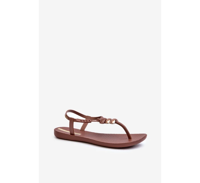 Dámské ploché sandály Japonky 83507 Ipanema Class Blown Up Sandal Fem hnědé